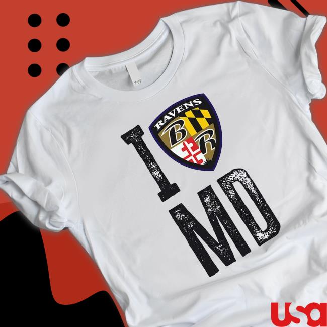 Official Official Baltimore Ravens I Shield MD Shirt