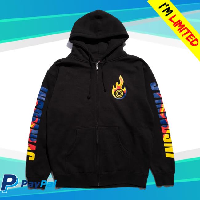 Official Insomniac Shop Merch Store InsomniacShop Insomniac Standard Fireball Pull Over Hoodie Black Multi