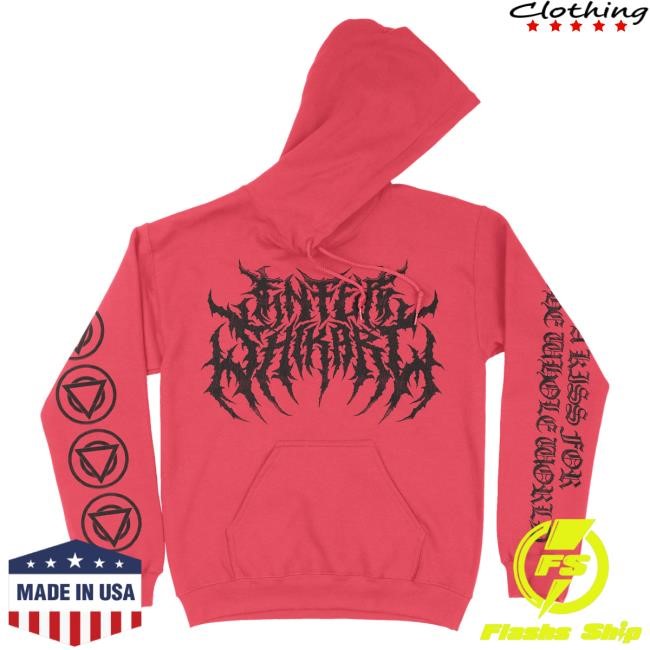 Official Enter Shikari Store Hellbound Sparky Custom Dyed Hoodie Pink
