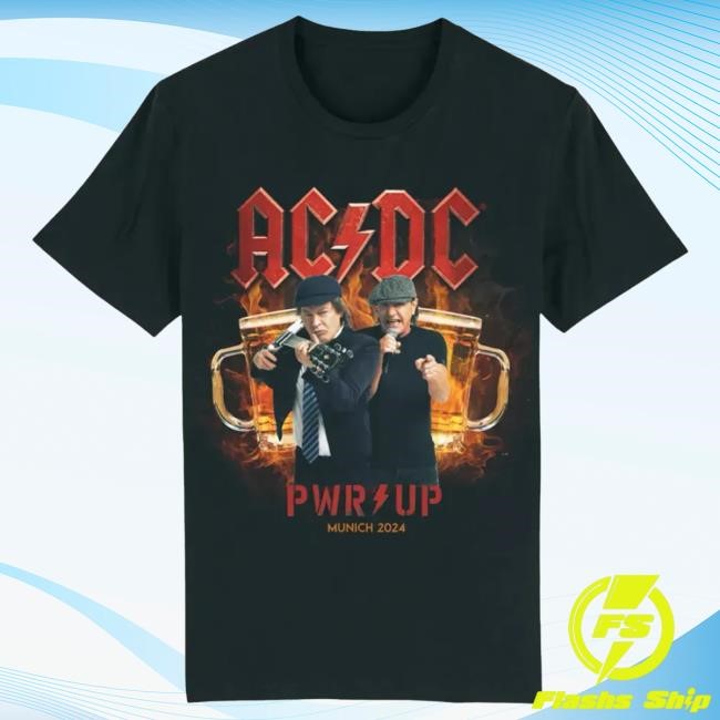 Official Ac Dc Merch Store ACDC 2024 Munich Tour Tshirt Ac Dc Shop Acdc Clothing