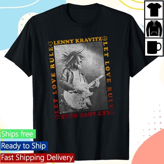 Official Lenny Kravitz – Let Love Rule Guitar Tshirt