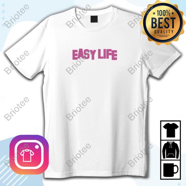 Official Easy Life Pink Logo Tee Shirt