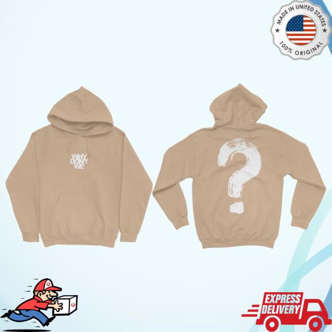 Official Merch Bar Why Don't We Store Shop Logo Pull Over Hoodie Sand MechBar