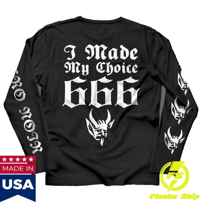 Official Behemoth Merch Store Behemoth NeroNoir - I Made My Choice White Long Sleeve Tshirt