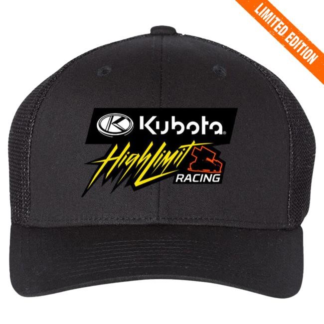 Official High Limit Racing Kubota High Limit Trucker Cap ~ Black ~ Logo Front Center Hat