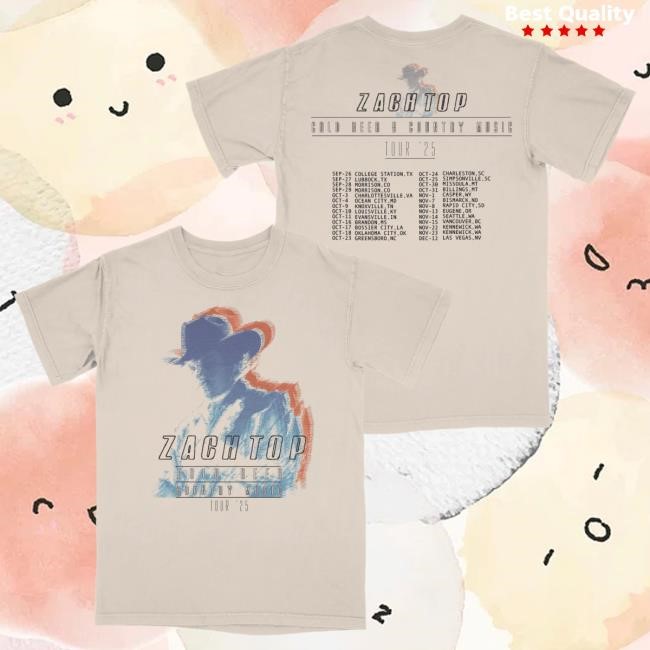 Official Zach Top Merch Double Zach Tour Tees