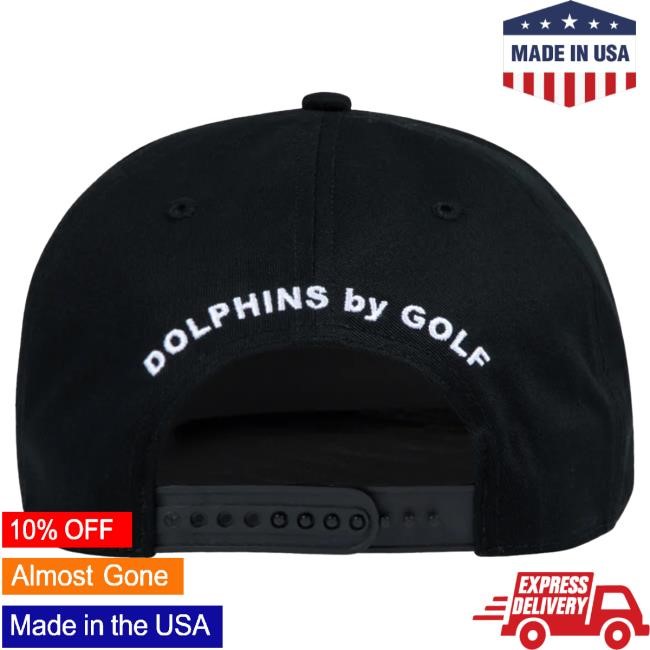 Official Golf Wang Merch Dolphins Snapback Cap Black by Golf Wang x NFL