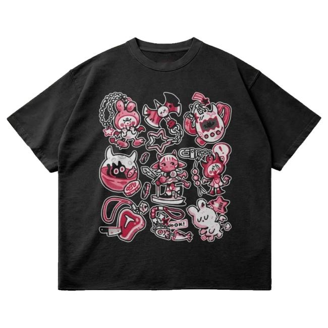 Official Shlorp "Trinkets" Faded Raw Hem Shirts