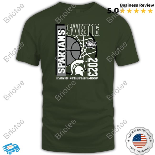 Michigan State Spartans 2023 NCAA Men's Basketball Tournament March Madness Sweet 16 T Shirt