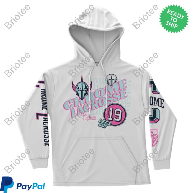 Official Premier Lacrosse League Shop Chrome All Over Print Crew neck Sweatshirt