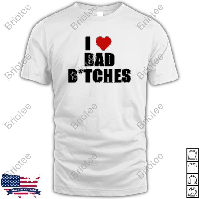 Official OriginalBaddieClub I Love Bat B*tches White T-Shirts