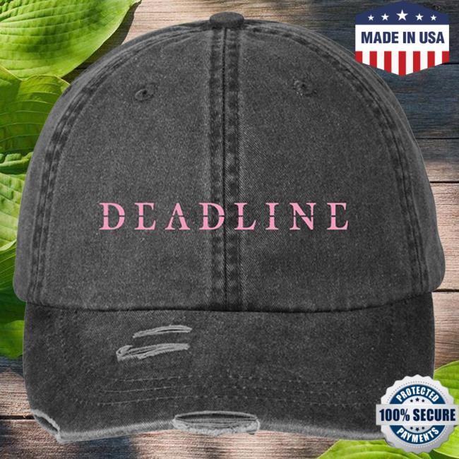 Deadline Tour Merch BLACKPINK Washed Distressed Cap | Blackpink Official Merch Store