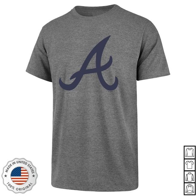 47 Atlanta Braves Grey Imprint Short Sleeve MLB Baseball MLB