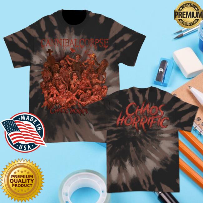 Official Kings Road Merch Store Cannibal Corpse Chaos Horrific Cover Shirts (Black Dye) Kings Road Shop CannibalCorpse