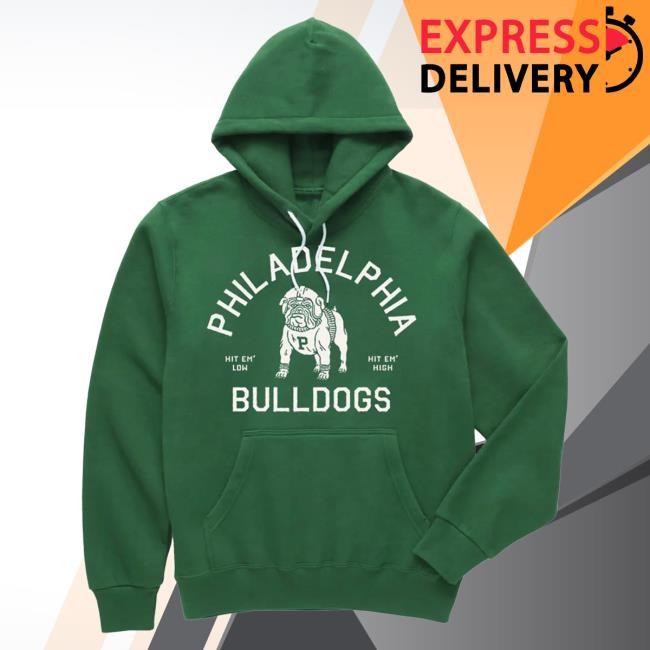 Official Duke And Winston Phila Bulldogs Printed Crew neck Sweatshirt (Kelly Green) Duke & Winston