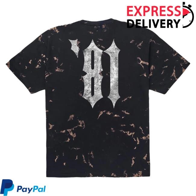 Slayer '81 Black Marble Tee Official Slayer Clothing Store Shop Merch
