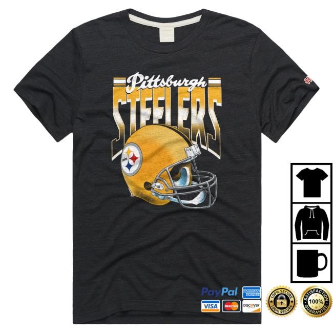 Pittsburgh Steelers Gradient Alt Helmet Tshirt Homage | Pittsburgh Steelers Official | NFL Football