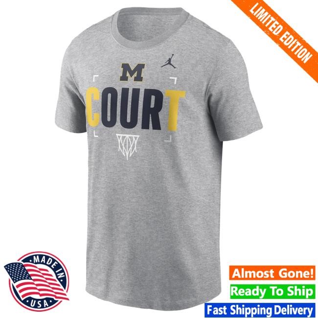 Michigan Wolverines Basketball Jordan Brand Our Court Short Sleeve Shirts The M Den Official Shop