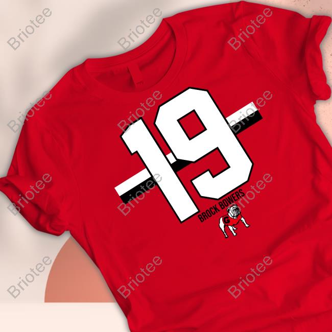 Official Breakingt Merch Georgia Football Brock Bowers 19 Shirt