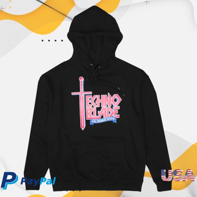 Official Technoblade Merch Store Shop 15 Million Subs Hood Black