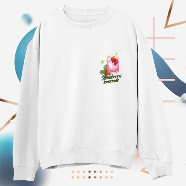 Official Day Of The Moon Store Shop Strawberry Lemonade Popover Hoodie