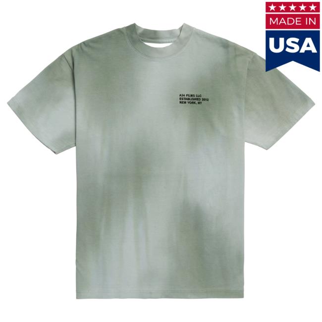 Official A24 Merch Store A24 Films Green Dip-Dye LLC T-Shirt A24 Shop