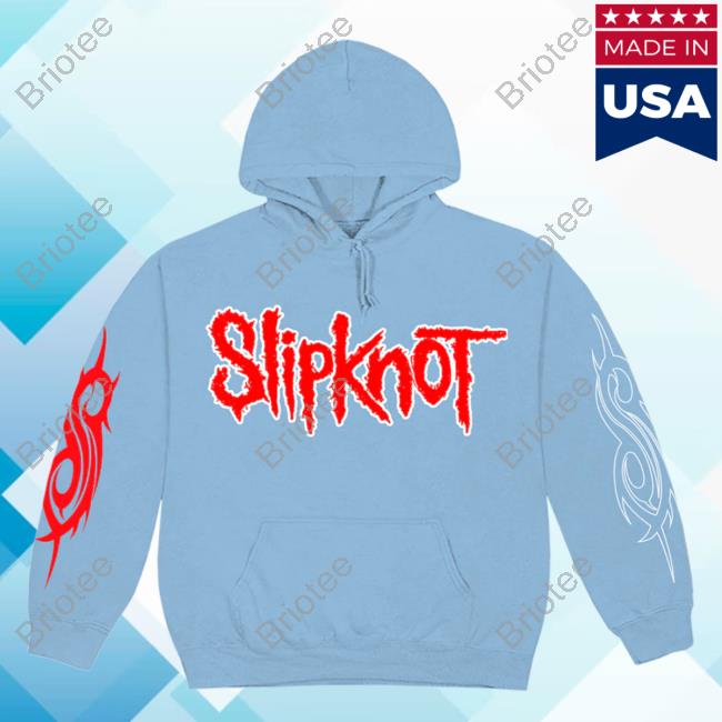 Official Slipknot Apparel Clothing Shop Store Slipknot Logo '22 Tour Blue Pullover Sweatshirt Slipknotmerch Merch