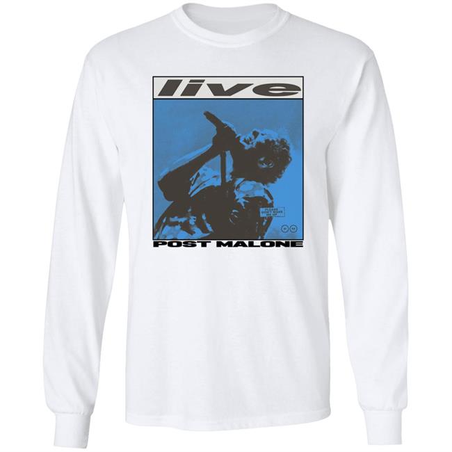 Post Malone Merch Posty Co Mic Long Sleeve T Shirt