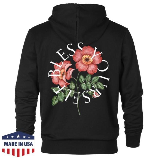 Max Holloway Merch Roots Black Hoodie Bless You Resset