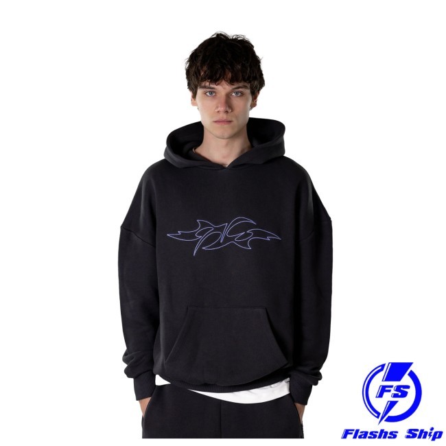 Inner Circle Sweatshirt Hoodie Anthracite Basic RVD Shop
