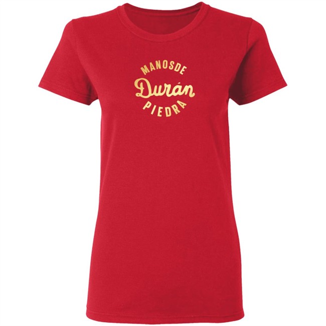 Roberto Duran Text Tee Red Tee Roberto Duran Text Tee Red Tee