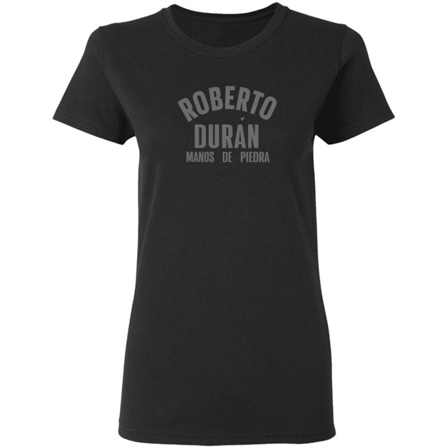 Roberto Duran Manos de Piedra Black T Shirt Roberto Duran Manos de Piedra Black T Shirt