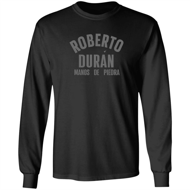 Roberto Duran Manos de Piedra Black T Shirt Roberto Duran Manos de Piedra Black T Shirt