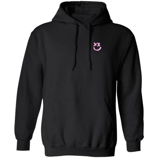 Louis Tomlinson Merch Smiley Walls Pink Print Hoodie Louis Tomlinson Merch Smiley Walls Pink Print Hoodie