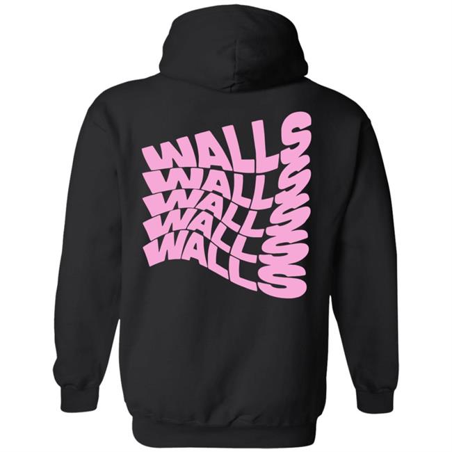 Louis Tomlinson Merch Smiley Walls Pink Print Hoodie Louis Tomlinson Merch Smiley Walls Pink Print Hoodie