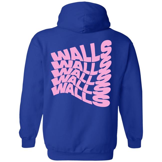 Louis Tomlinson Merch Smiley Walls Pink Print Hoodie Louis Tomlinson Merch Smiley Walls Pink Print Hoodie