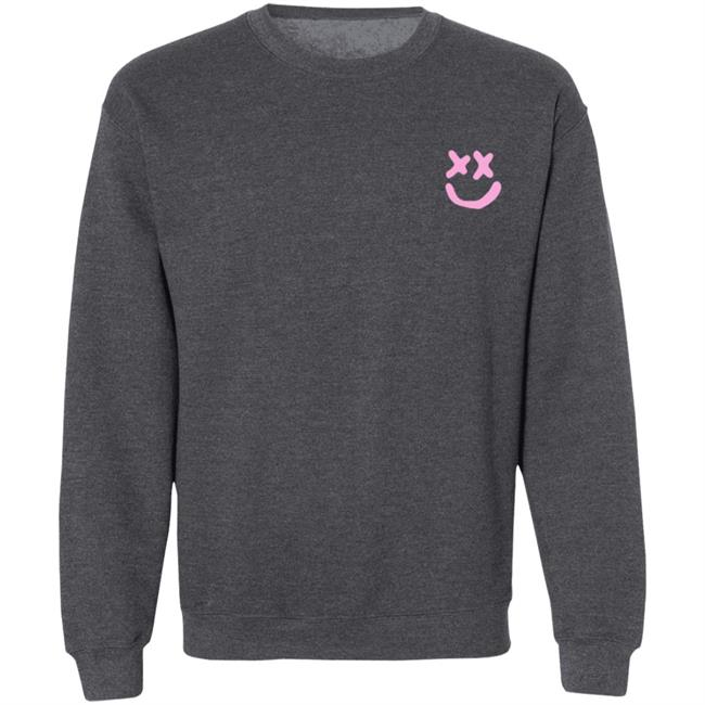 Louis Tomlinson Merch Smiley Walls Pink Print Hoodie Louis Tomlinson Merch Smiley Walls Pink Print Hoodie