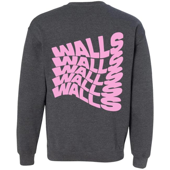 Louis Tomlinson Merch Smiley Walls Pink Print Hoodie Louis Tomlinson Merch Smiley Walls Pink Print Hoodie
