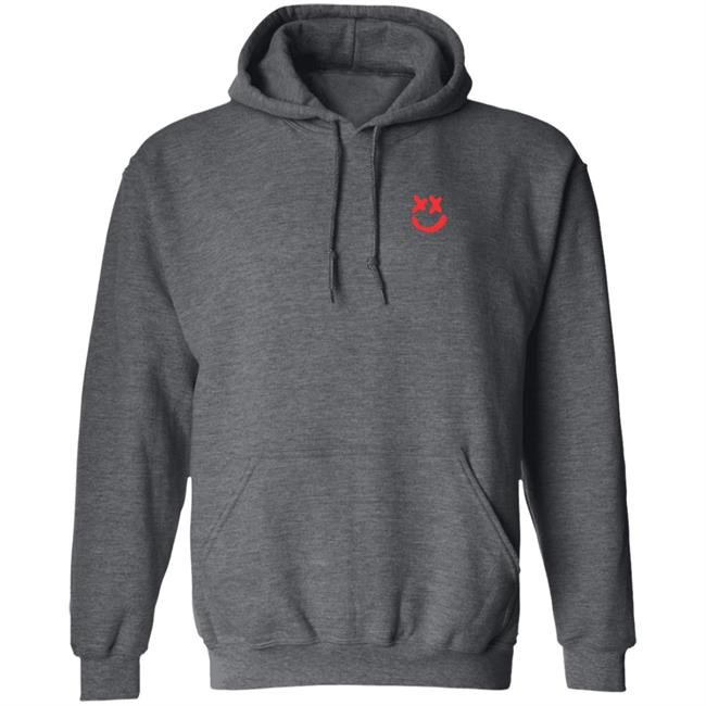 Louis Tomlinson Merch Smiley Walls Flock Print Hoodie Louis Tomlinson Merch Smiley Walls Flock Print Hoodie