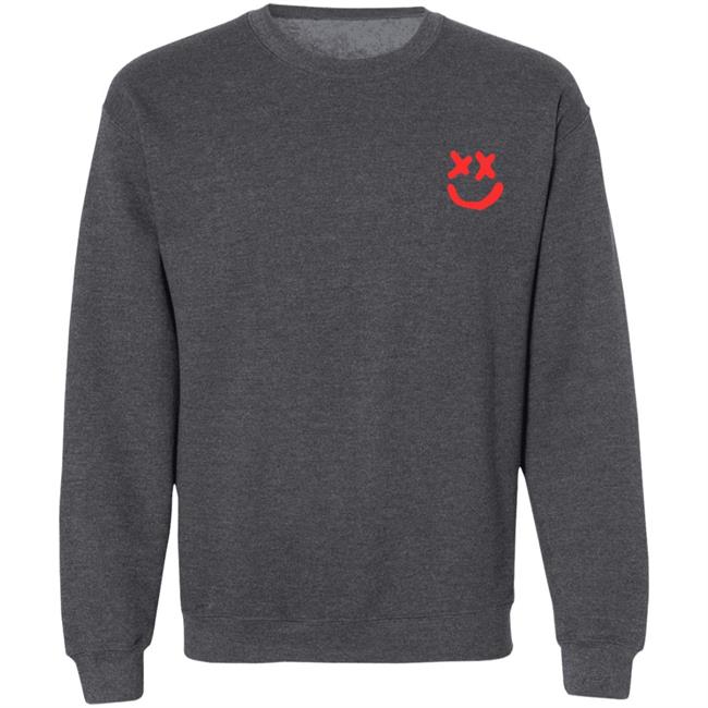 Louis Tomlinson Merch Smiley Walls Flock Print Hoodie Louis Tomlinson Merch Smiley Walls Flock Print Hoodie