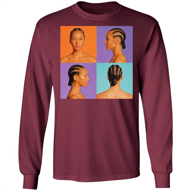 Iteeres-Alicia Keys Hole In Shirt Print shirt clothing plus size black t shirts Iteeres-Alicia Keys Hole In Shirt Print shirt clothing plus size black t shirts