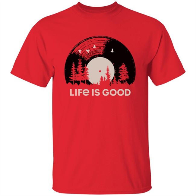 Life Is Good Vinyl Sunset T Shirt Vinyl Sunset Life Is Good Red Shirts Life Is Good Vinyl Sunset T Shirt Vinyl Sunset Life Is Good Red Shirts