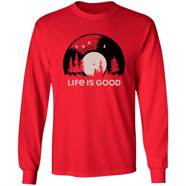 Life Is Good Vinyl Sunset T Shirt Vinyl Sunset Life Is Good Red Shirts Life Is Good Vinyl Sunset T Shirt Vinyl Sunset Life Is Good Red Shirts