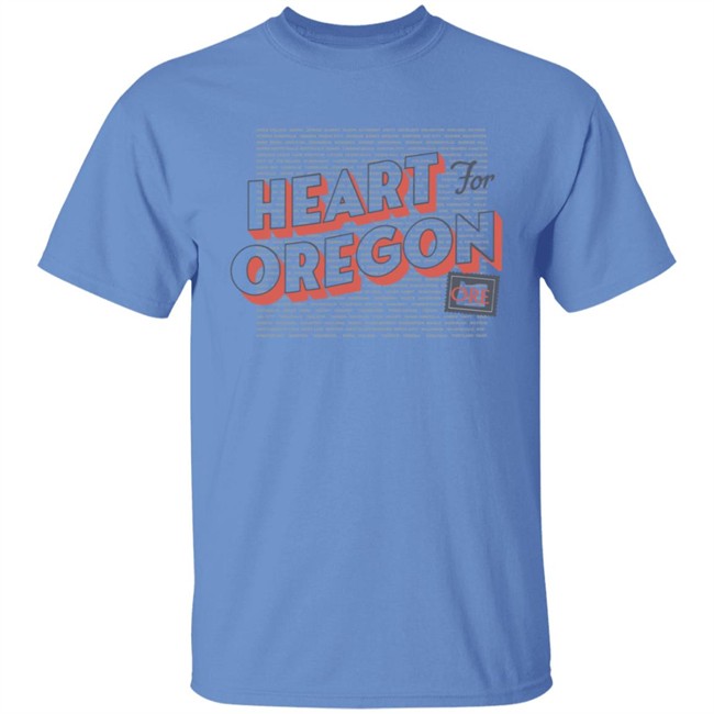 Heart For Oregon Charty Shirt Portland Gear Heart For Oregon Charty Shirt Portland Gear