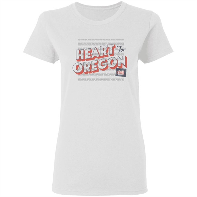Heart For Oregon Charty Shirt Portland Gear Heart For Oregon Charty Shirt Portland Gear