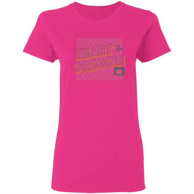 Heart For Oregon Charty Shirt Portland Gear Heart For Oregon Charty Shirt Portland Gear