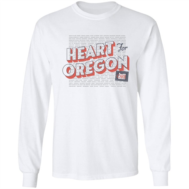 Heart For Oregon Charty Shirt Portland Gear Heart For Oregon Charty Shirt Portland Gear