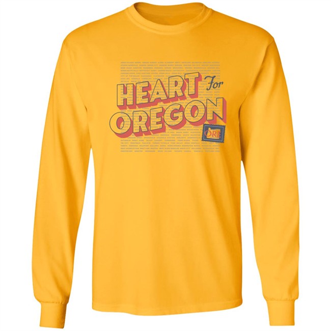 Heart For Oregon Charty Shirt Portland Gear Heart For Oregon Charty Shirt Portland Gear