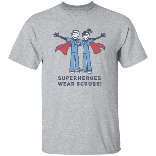 Life Is Good Jake and Jackie ScrubsT Shirt Jake and Jackie Scrubs Life Is Good Grey Shirts
