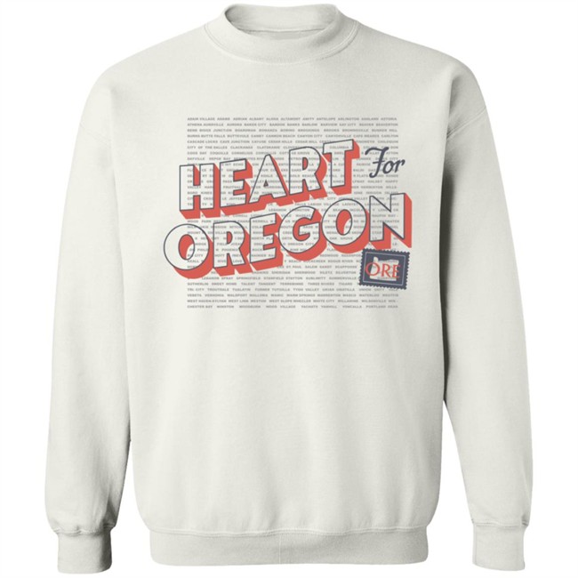 Heart For Oregon Charty Shirt Portland Gear Heart For Oregon Charty Shirt Portland Gear